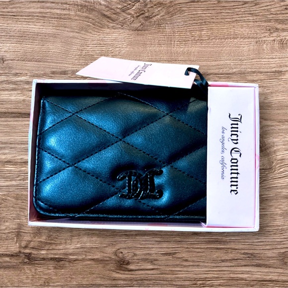 NWT Juicy Couture Quilted Double Sided Trifold Wallet⭐️ - Picture 1 of 9